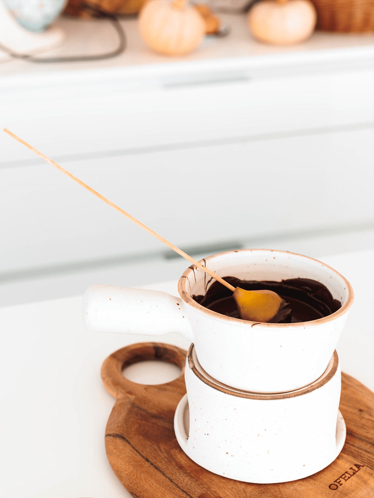 Higos con chocolate y manzanilla