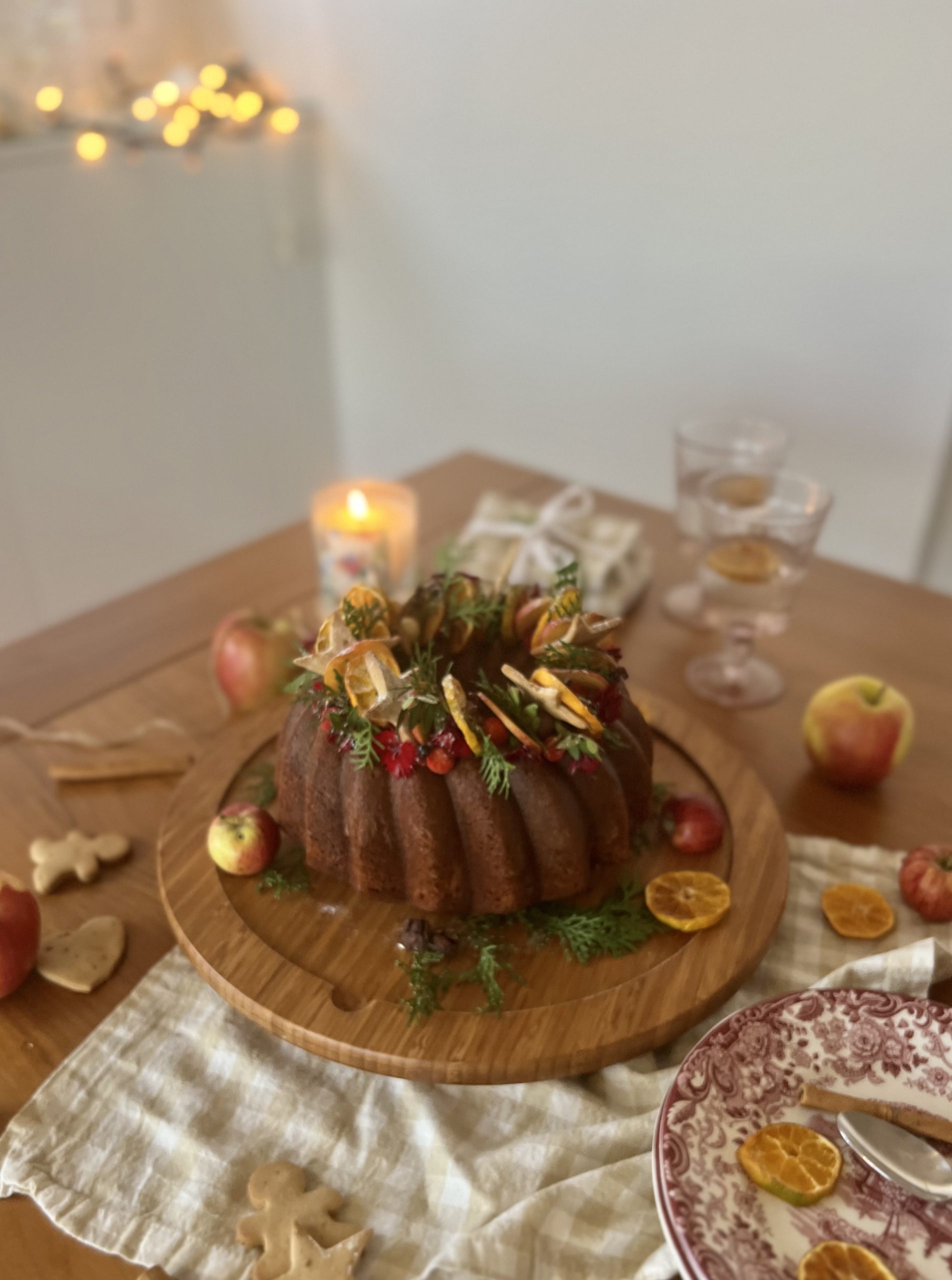 Bizcocho de compota de manzana