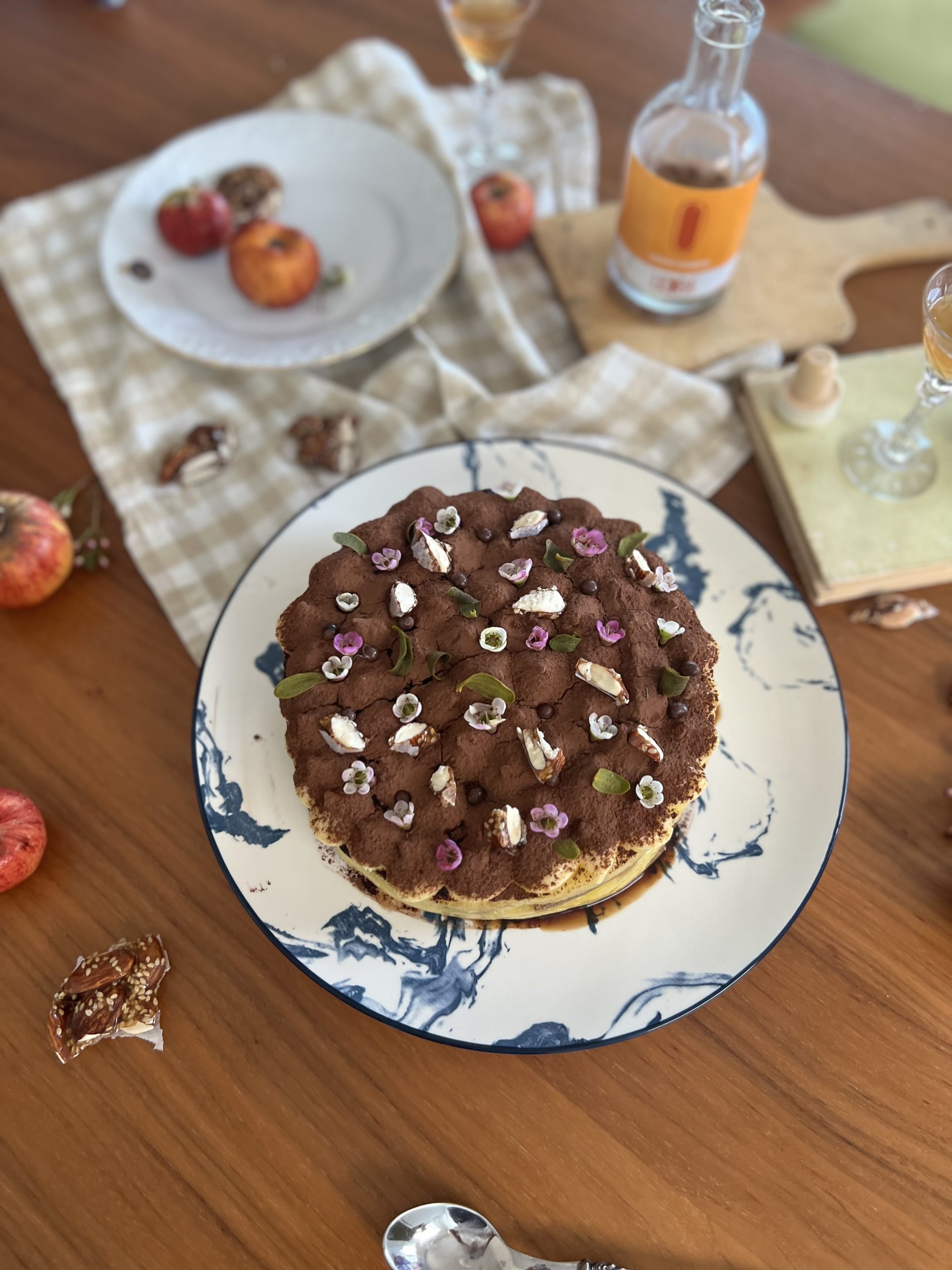 Tiramisú con licor de almendras del Alcalatén