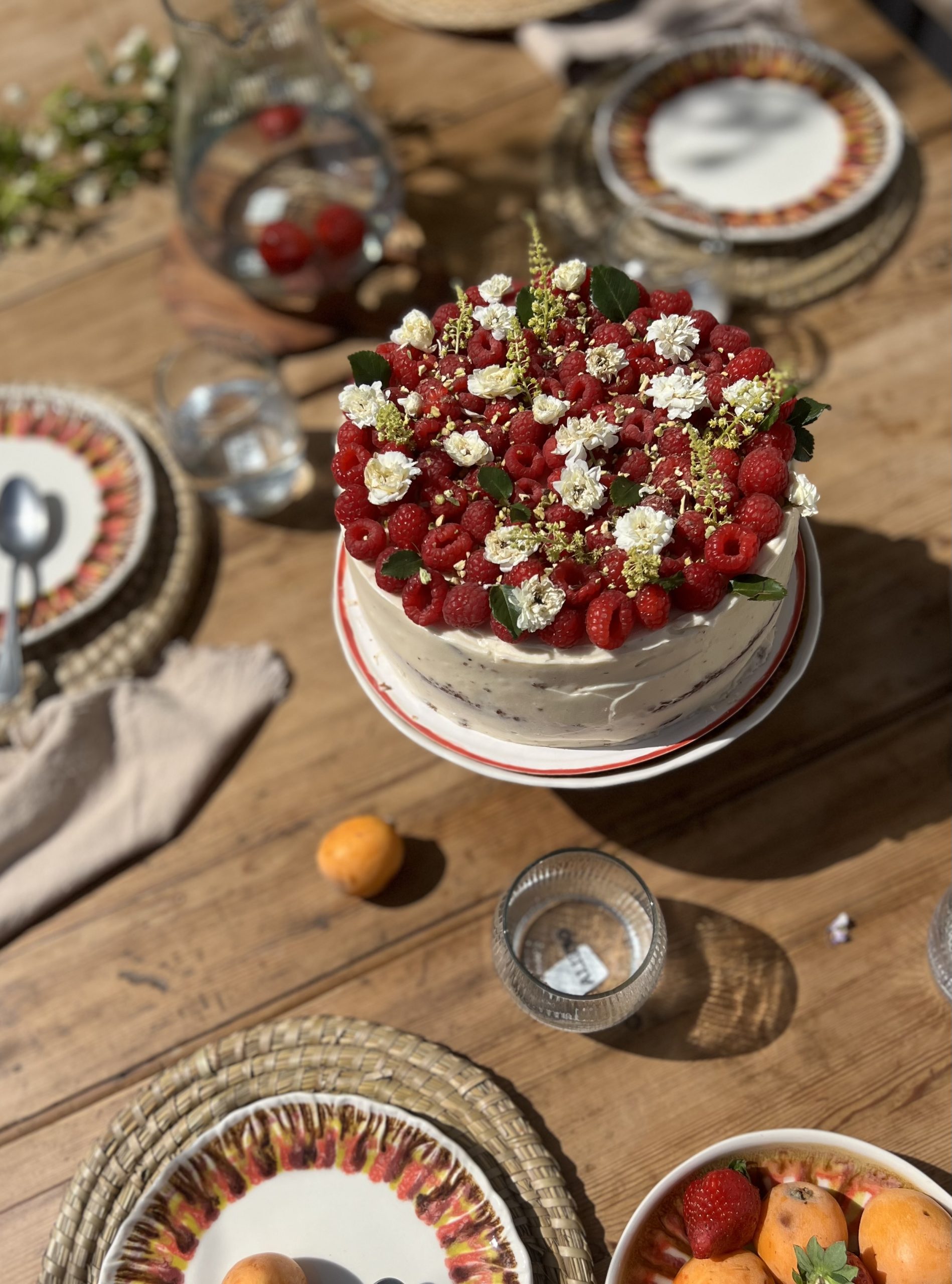 Carrot cake de frambuesa y pistacho