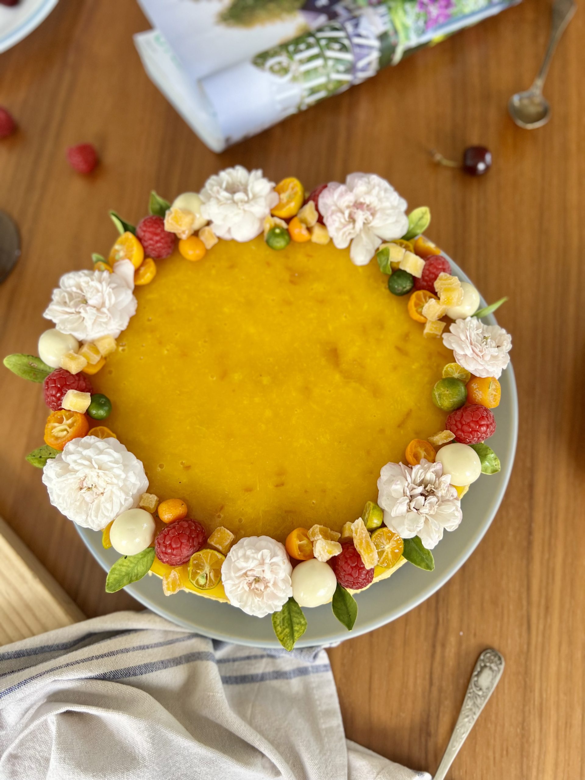 Tiramisú frío de mango