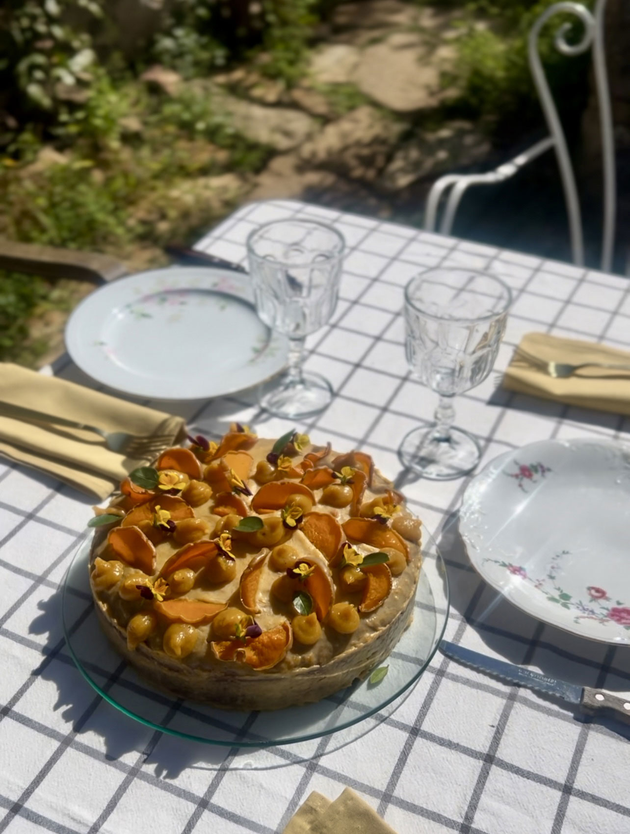 Bizcocho de Calabaza con Chocolate Blanco y Glaseado de Naranja Caramelizada