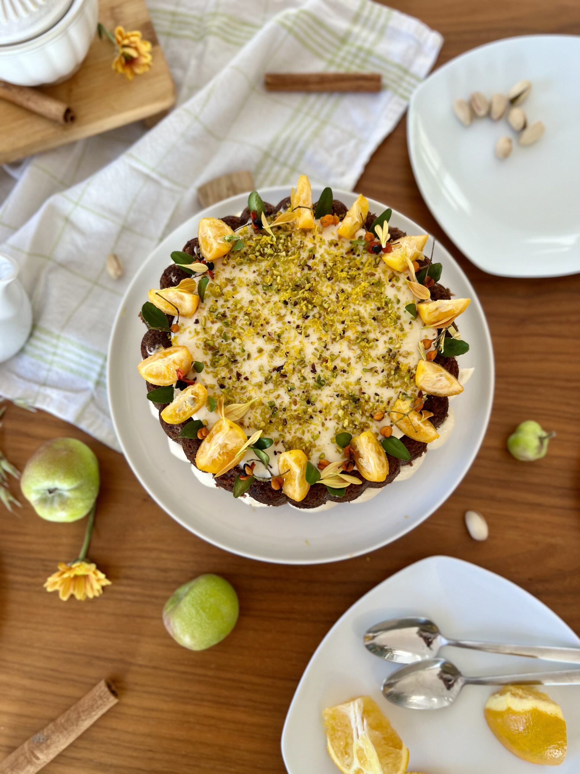 Bizcocho de Zanahoria, Calabaza y mandarina 