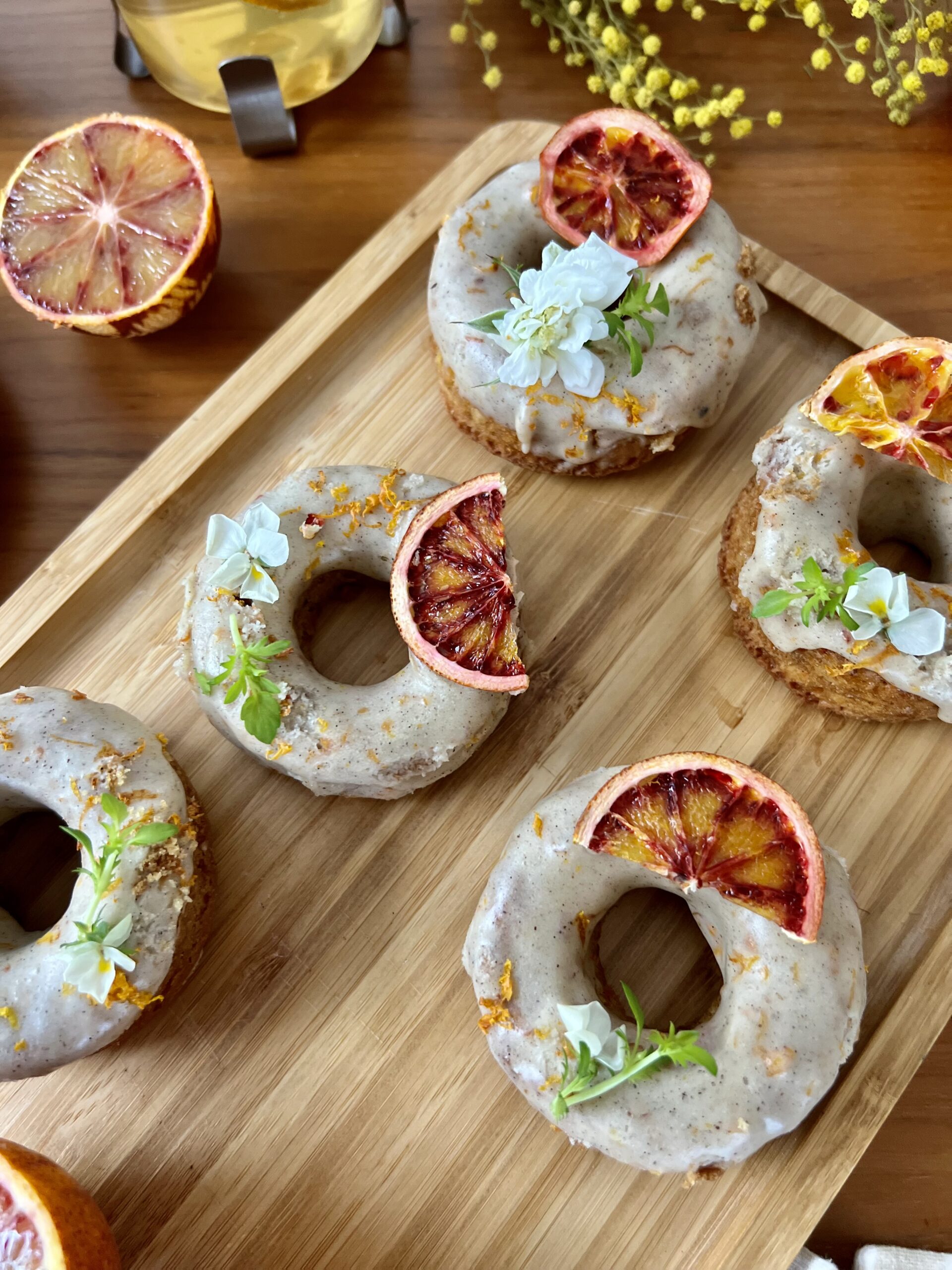 Rosquillas de Carrot Cake con Naranja Sanguina