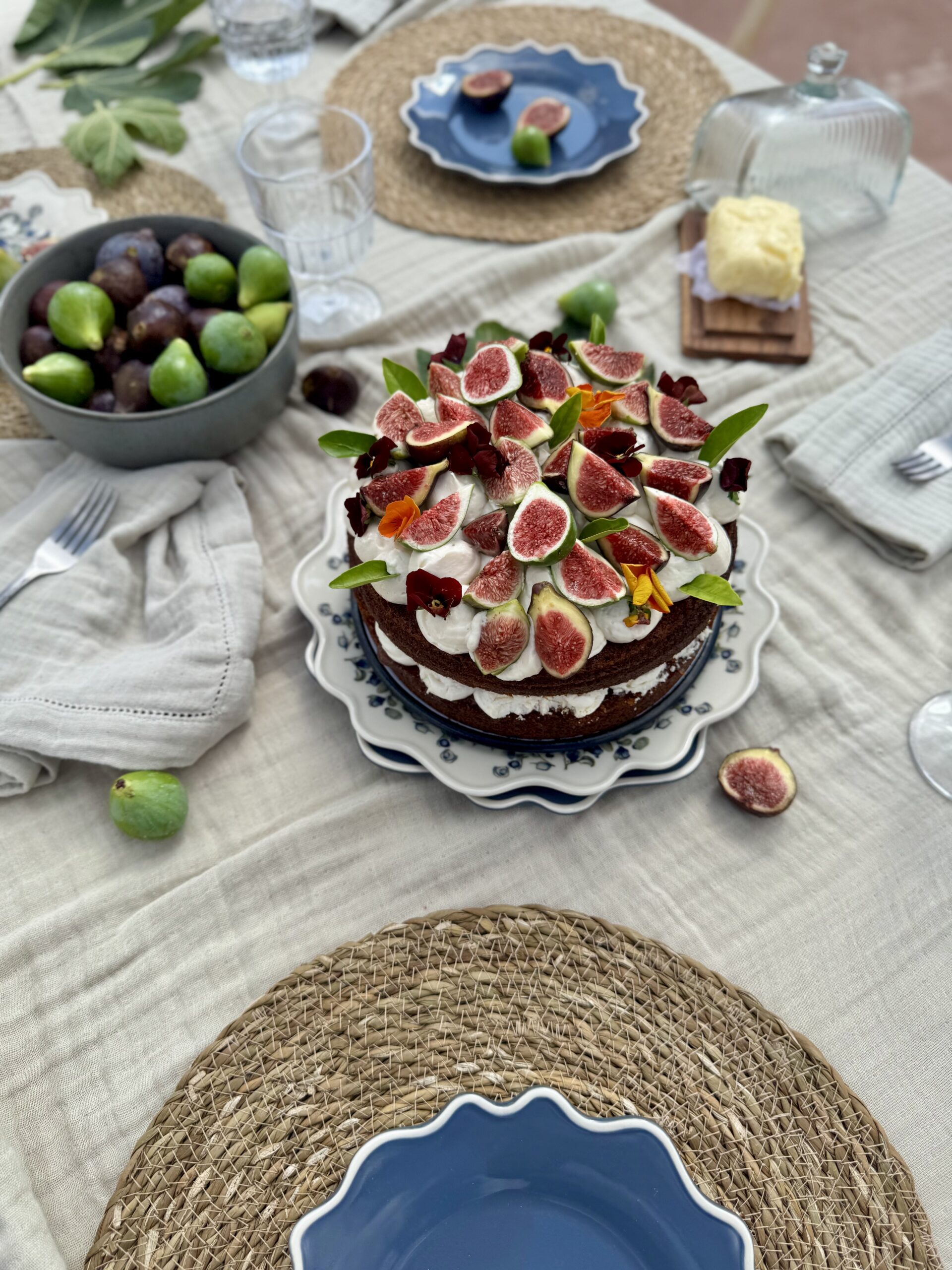 Tarta de Higos con Buttercream de Vainilla