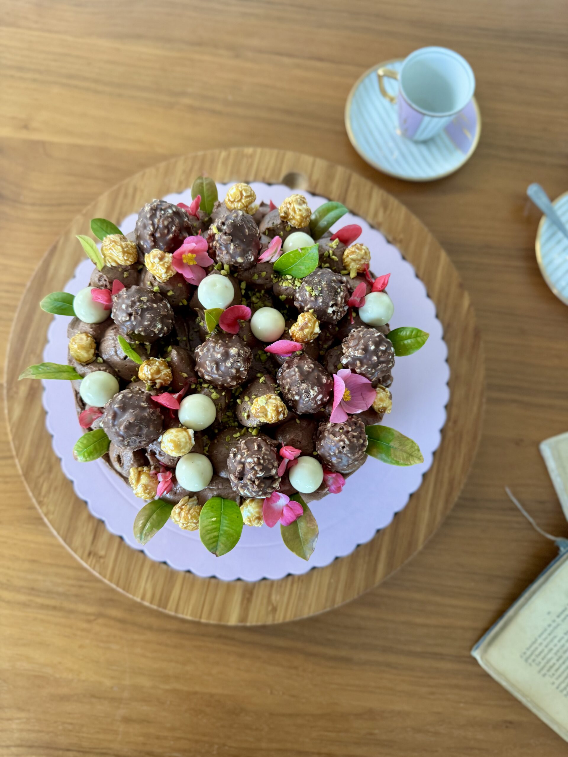 Pastel de Chocolate y Pistacho